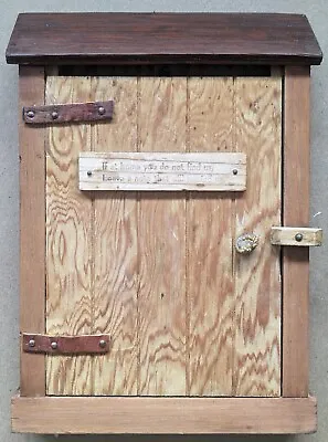 Vintage Wood Doorpost House Door Message Note Holder BOX W/ Poem Art Craft • $13.95