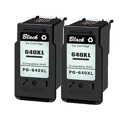 NEW CHIP 2PK Black Ink Cartridge FOR Canon PG-640 XL Pixma MG2260 MG3260 MG4160 • $62.68