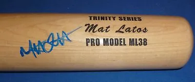 Mat Latos Signed Auto'd Trinity Model Baseball Bat PSA/DNA COA Reds Padres • $129.99