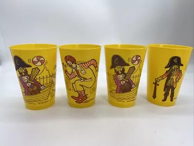 Vintage 1978 Yellow McDonald’s Plastic Cups • $20