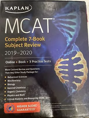 Kaplan MCAT Complete 7-Book Subject Review 2019-2020 Boxed Set • $200