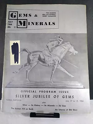 Gems And Minerals Magazine July 1964 Jewelry Making • $7.99