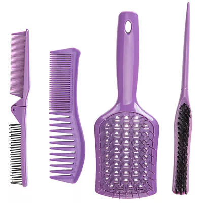 4Pcs Hair Salon Comb Set For Men Women • £11.88