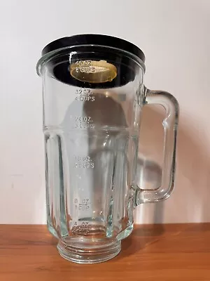 Waring PRO 2 Speed Blender Glass Pitcher & Lid Only Black WPB05 5 Cups 40 Oz • $42.25