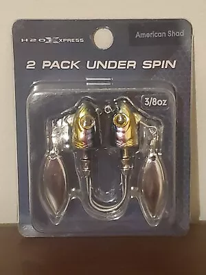 H2O Xpress Under Spin 2 Pack - 3/8oz - American Shad • $4.99