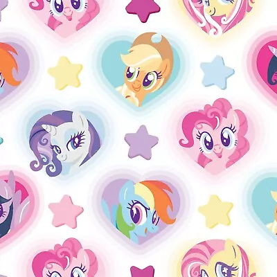 BTY Hasbro My Little Pony Magic Friends Heart Cotton Fabric By The Yard 66314 • $12.95