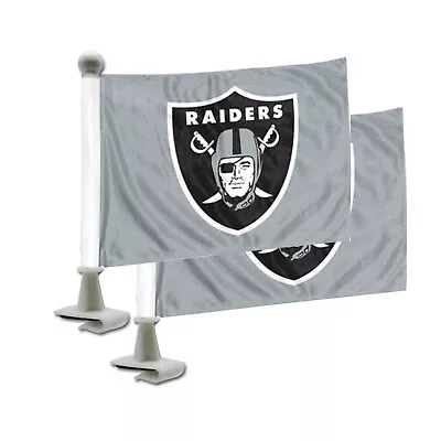 Football Raiders Flags Set Of Two Car Hood Trunk 4  X 6  Double Sided • $16.53