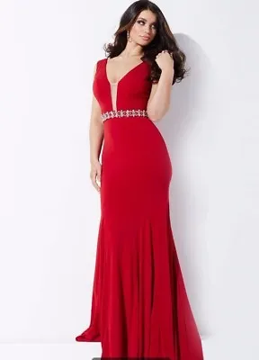 $430 Nwt Red Jovani Prom/pageant/formal Dress/gown #36020 Size 12 • $225