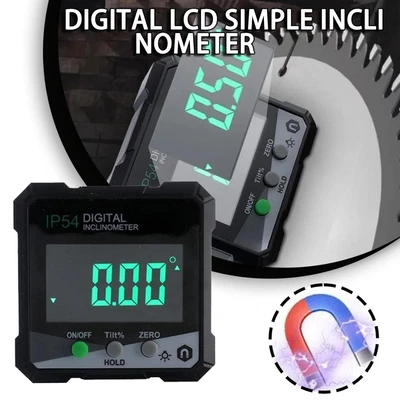 £12.34 • Buy Mini LCD Digital Angle Finder Inclinometer Magnetic Gauge Angle Cube Level Box