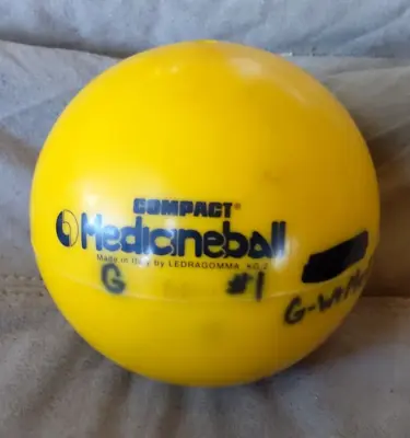 Compact MedicineBall By Ledragomma - Yellow 4.4 Lbs • $12.15