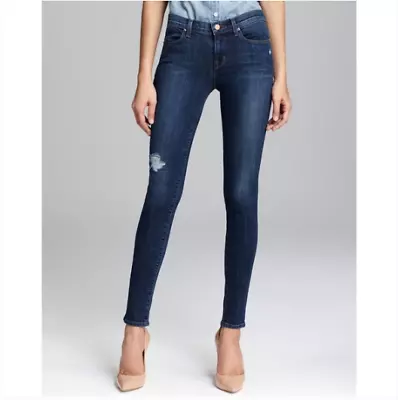 J. Brand Jeans Womens Size 30 Super Skinny Quantam Blue Distressed • $22.95