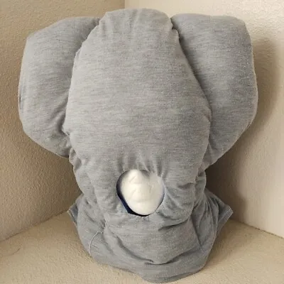 Ostrich Pillow Gray Travel Soft Daytime Nap Head Cover Gag Gift NO TAG • $34.99