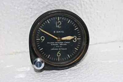 REVUE THOMMEN AIRCRAFT Military A-11 1938-45 Onboard 8 Days Swiss Vintage Clock. • $750