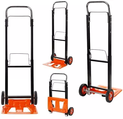 Black+Decker Heavy Duty Industrial Hand Truck Sack Trolley Foldable Cart 90Kg UK • £42.99