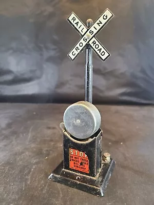 Vintage MARX Railroad Crossing Signal & Bell  • $14.99