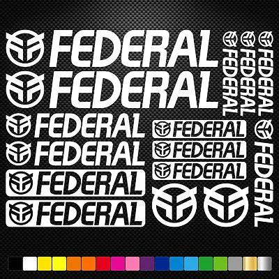 FITS Federal Bmx Vinyl Decal Stickers Sheet Bike Frame Cycles Cycling Mtb • $15.42