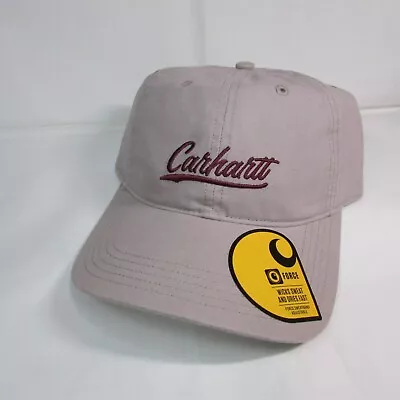 Carhartt Women's Canvas Logo Script Graphic Cap Hat - Mink • $18.99