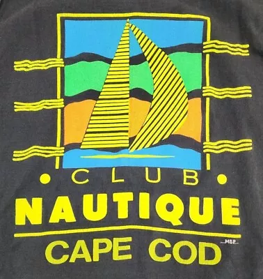 VINTAGE Cape Cod Shirt Men Large Sleeveless Nautique Sailing Club Tank Adult A02 • $20.15