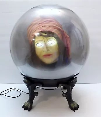 Vintage Gemmy Halloween Animated Spirit Ball Fortune Teller Gypsy 14  W/Box 2005 • $99.99