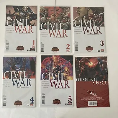 Civil War #1-5 & Opening Shot Original Marvel Comics Run Set 2006 Lot MCU • $19.97