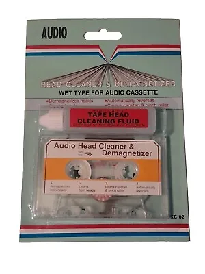 Audio Tape Cassette Player Wet Head Cleaner & Demagnetizer • $11.90