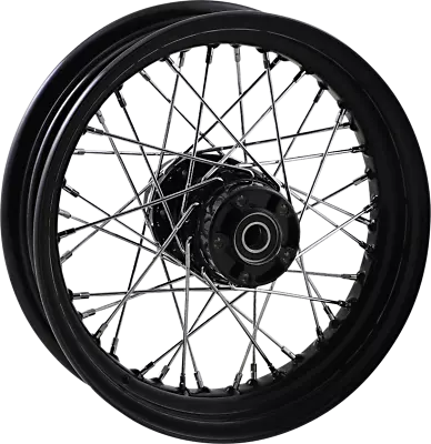 Drag Black Laced 40 Spoke 16x3 Rr Wheel Assembly Harley Sportster 883 08-09 • $429.95