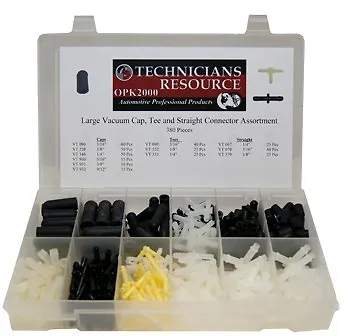 $139.99 • Buy Large Vacuum Tee, Cap And Connector Assortment (380 Pcs) With Organizer Box 