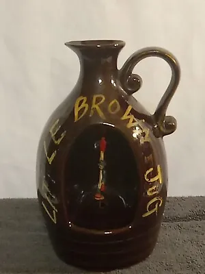 Vintage Little Brown Jug Liquor Bottle Decanter & Music Box  Spinning Hobo  • $12