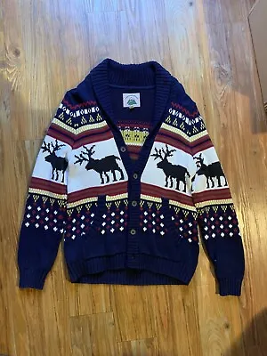 Urban Outfitters Men's Christmas Cardigan Sweater Size Medium • $69.99