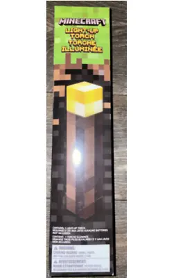 Minecraft Light Up Torch Mojang Think Geek Carry /Wall Mount Kids Video Game Toy • $29.99