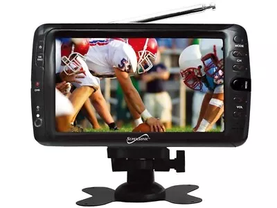 Supersonic SC-195 7  LCD Portable Rechargeable ATSC Digital TV +Remote +AC/DC • $79.99