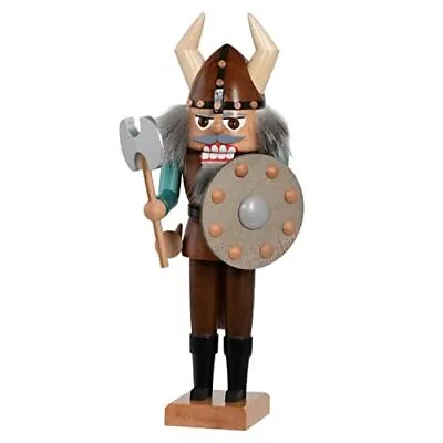 KWO Viking Warrior German Wood Christmas Nutcracker Made In Germany 10.2 Inch • $159.98