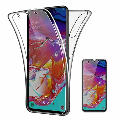 For Samsung Galaxy A70 Shockproof Clear 360 Full Body Front+back Case For A70 • £3.49