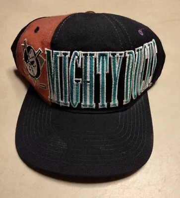 VTG Faded NHL Starter Tri Power Snap Back Cap Anaheim Mighty Ducks Hat  • $29.99
