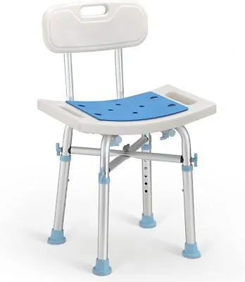 OasisSpace Heavy Duty Shower Chair With Back Medical Tool Bench Bath Seat 500lb • $49.99