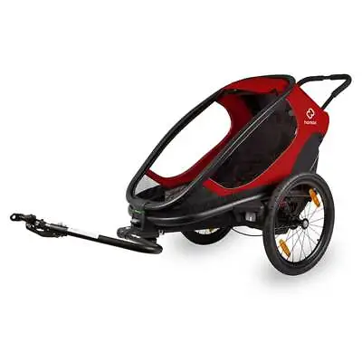 Hamax Outback Reclining Multi-Sport Child Bike Trailer + Stroller Red/Black • $987.99