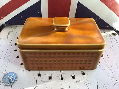 Vintage 1970s Hornsea “Saffron” Butter Dish Excellent • £30