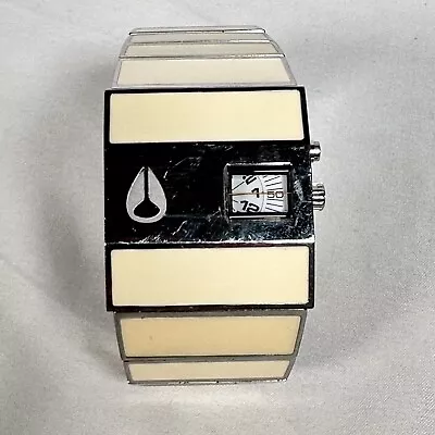 Nixon The Rotolog Cream Enamel Inlay Stainless Steel Watch • $129.97