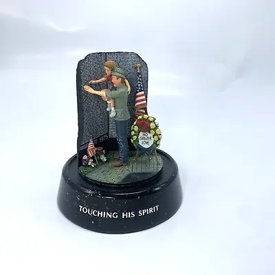 Franklin Mint Touching His Spirit Vietnam Memorial Wall Sculpture Hand Painted • $29.95