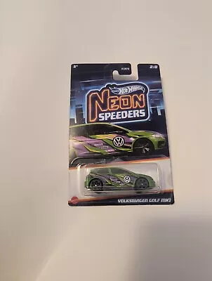 Hot Wheels Neon Speeders Volkswagen Golf MK7 Mathbox • $2