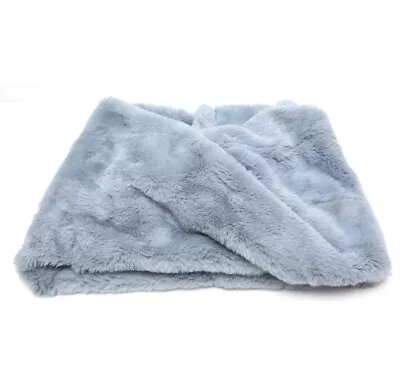 £5.99 • Buy BNWT Baby Blue Soft Faux Fur Infinity Tube Cowl Scarf Winter Ski Boho  