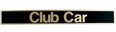 $52.99 • Buy Name Plate- Black & Gold For Club Car DS Golf Carts
