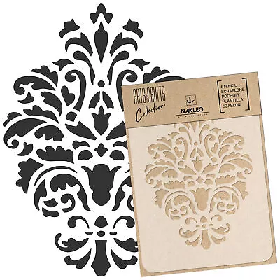 DIY Reusable Plastic STENCIL A3 A4 A5 DAMASK ORNAMENT 2 Scrapbooking - Decoupage • £18.70