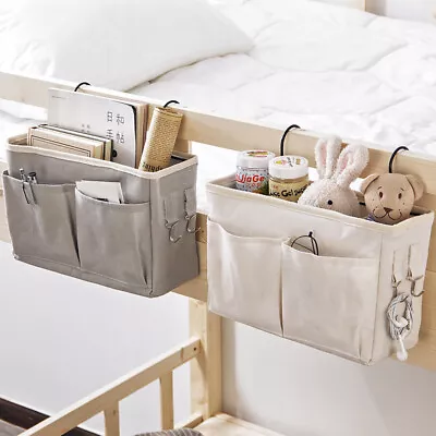 New Bedside Pockets Gadget Storage Holder Book Bed Organizer Couch Hanging Bag • £6.99