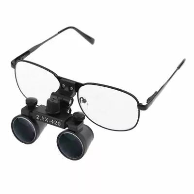 2.5X420 Magnification Binocular Dental Loupes Metal Frame Surgical Magnifier US • $29.44