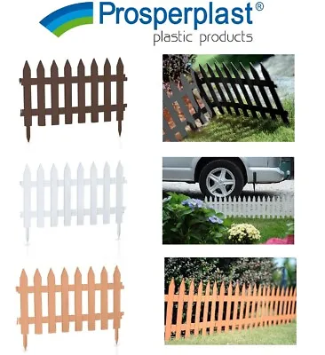 Fence Garden Fencing Lawn Edging Home Tree Fence Barrier 6 Colours  3.2m 7pcs • £16.99