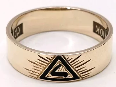 Vintage Masonic 10k Gold Virtus Junxit Mors Non Separabit Ring 14 Degree Mason • $199.99