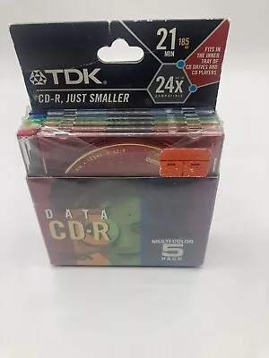 TDK Cd-R Just Smaller.  3.5” Mini Disk Set Or 5 Nib. Fits Inner Tray Of Cd Drive • $24