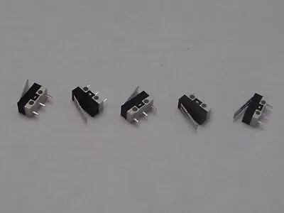 5x Pack Lot Micro Push Clicker Mouse Button Switch 2A 125V AC Click 3 Pin PC Com • $10.65