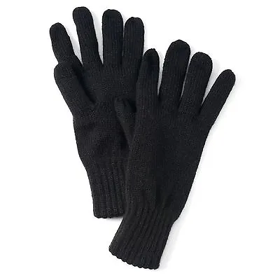 Texting Knit Gloves Van Heusen Men's Tech Touchscreen  - Black - One Size • $10.79